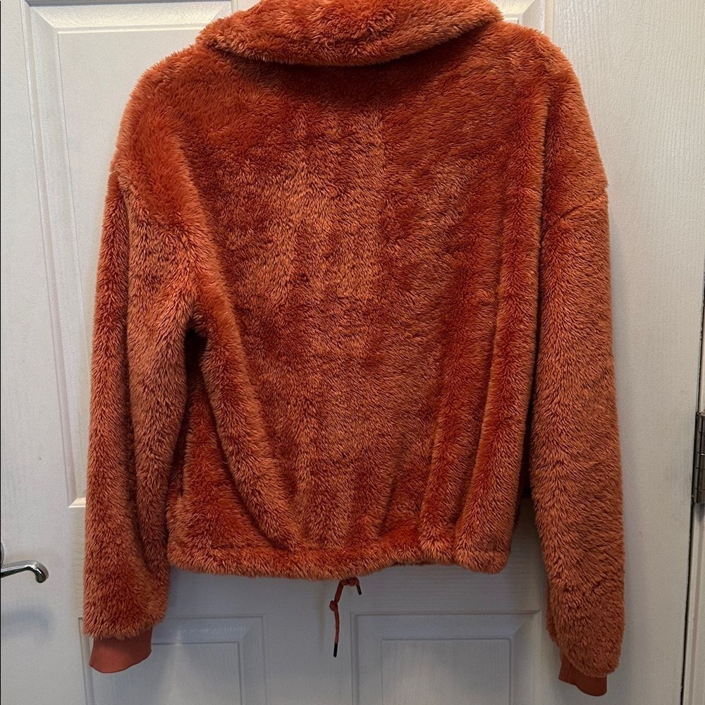 JoyLab Rust colored Teddy Jacket Size Medium - Picture 3 of 3